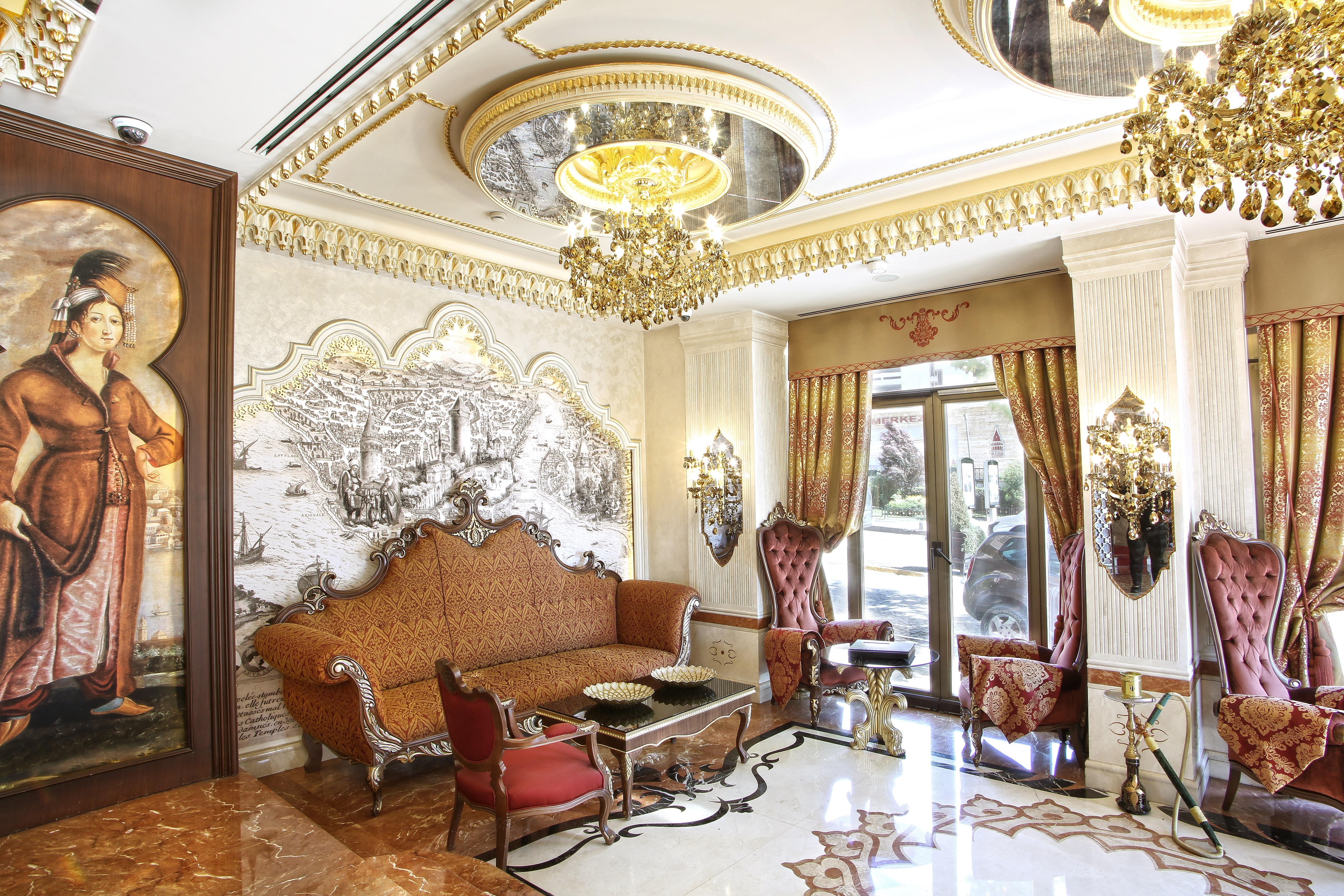 Daru Sultan Hotels Galata Estambul Exterior foto Interior of the hotel