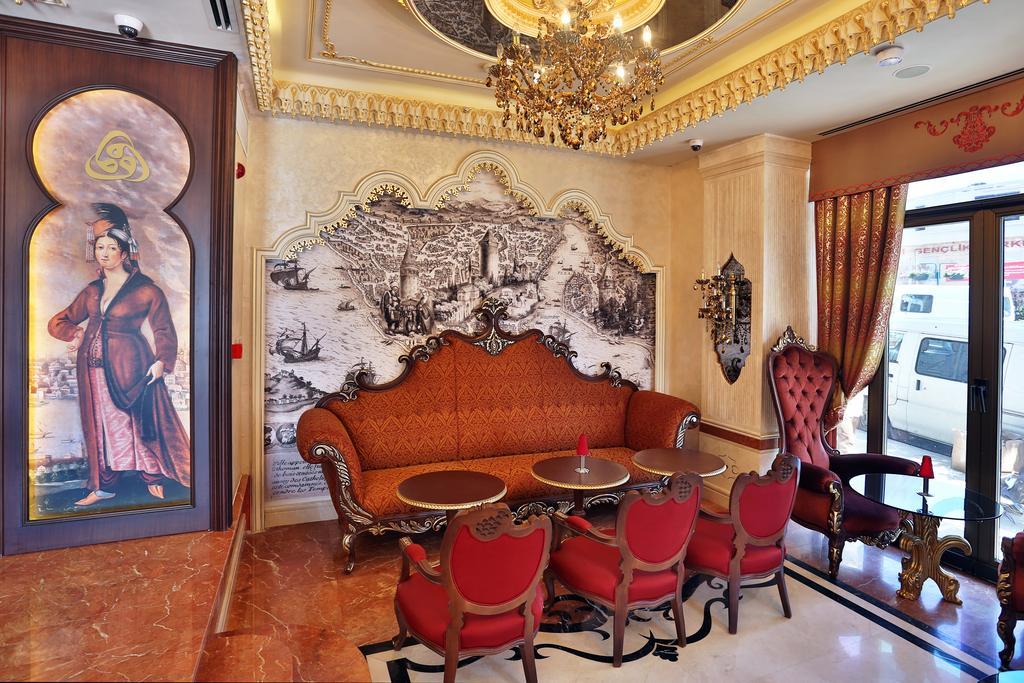 Daru Sultan Hotels Galata Estambul Exterior foto Interior of the restaurant